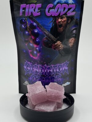 🍇 Fire Godz Gummies – Gladiator Grape (*lower bama)