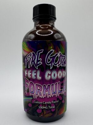 🍬🔥 Fire Godz – Feel Good Formula Canna Syrup - Cotton Candy