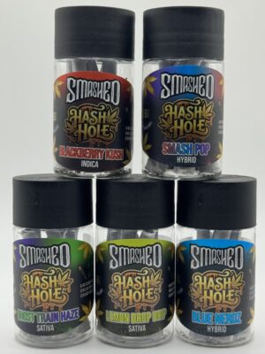 Smashed Mini Hash Holes – 6 Live Rosin prerolls